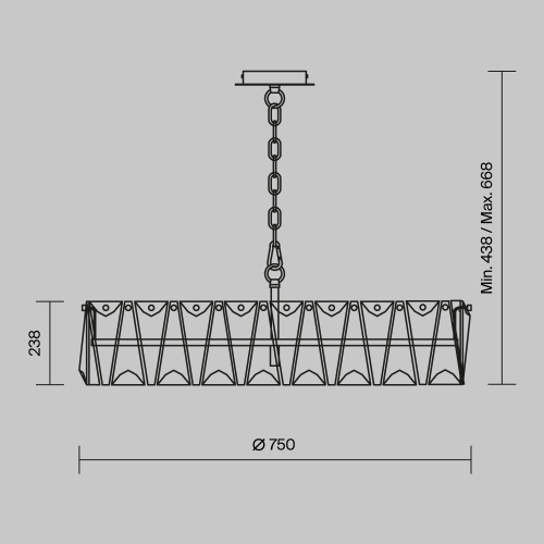 Подвесной светильник Maytoni MOD043PL-08G
