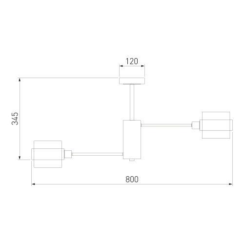 Потолочный светильник Eurosvet 70127/8 черный
