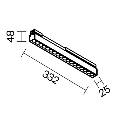 Уличный трековый светильник Outdoor O-TR02-2-S-18WB4K