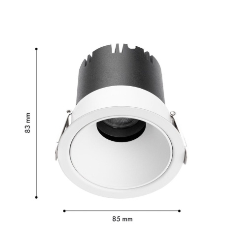 Врезной светильник Favourite 4784-1C, врезной светильник, D85xH83, cutout:D75, LEDx9W,585LM, 3000/4000/6000K, CRI>90, beam angle:45, included