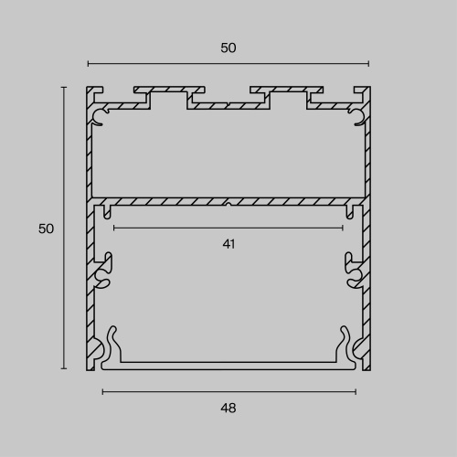 Профиль Led Strip ALM-5050-S-2M