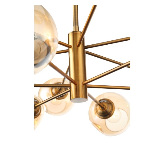 SL1500.203.12 Светильник подвесной ST-Luce Золотистый/Янтарный E14 12*40W ФОВИА