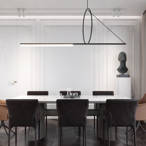 Подвесной Светильник Suspension Cercle Et Trait – Graphite Satine L120 от Imperiumloft 144225-22
