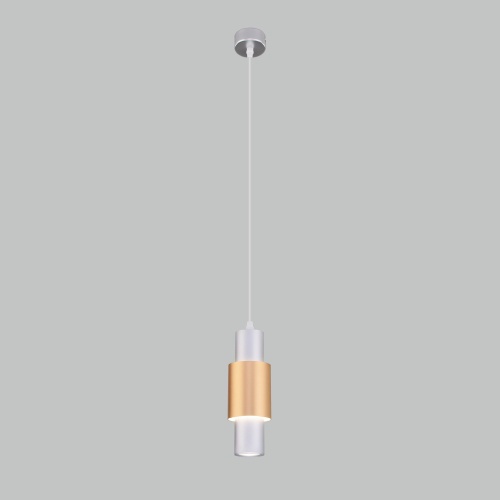 Подвесной светильник Eurosvet 50204/1 LED матовое серебро/матовое золото