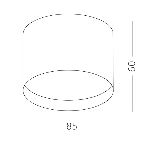 ST163.402.01 Светильник потолочный Черный GX53 1*50W IP20 D85xH60 220V Без ламп Накладные светильники