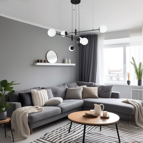 Подвесной светильник Eurosvet 70146/6 черный Smart