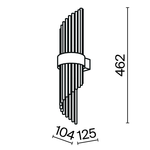 Настенный светильник (бра) Maytoni MOD174WL-02G