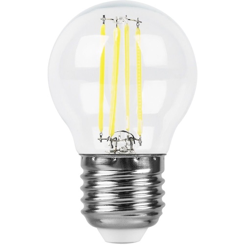 Лампа FERON светодиодная LB-511 11W 230v E27 4000K G45 fil