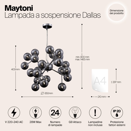 Подвесной светильник Maytoni MOD545PL-24G