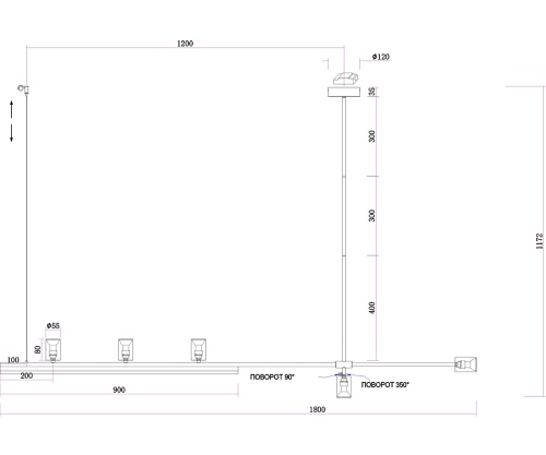 Люстра Kink Light Рия латунь L180 07618-180,36