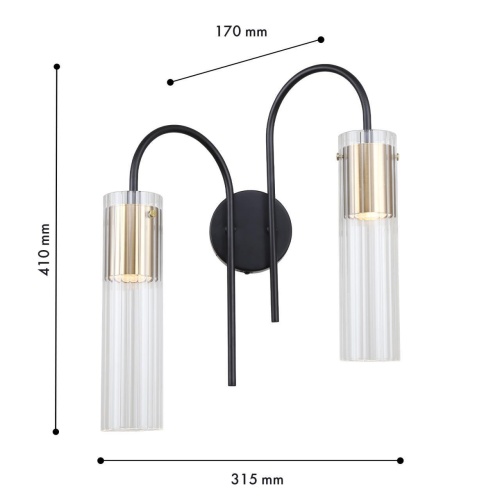Бра F-Promo 4740-2W, настенный светильник, D170xW315xH410, 2xGU10x35W, excluded