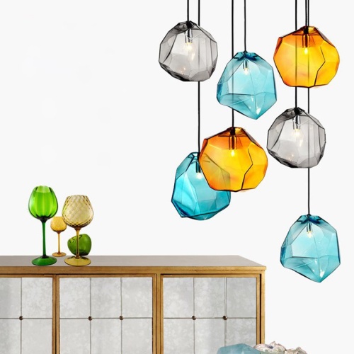 Подвесной Светильник Color Ice Cube Pendant Jevio 1 Голубой от Imperiumloft 140781-26