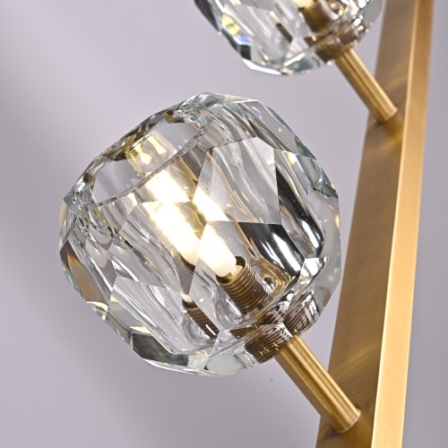 Люстра RH Boule De Cristal Linear Chandelier 6 Bronze 240202-22