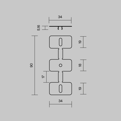 Комплектующие для профиля Led Strip 642080