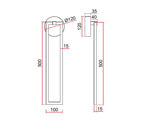 Бра Kink Light Алони черный 08459,19