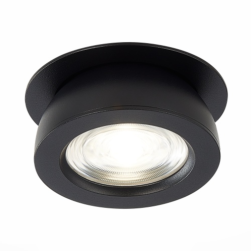 ST654.438.10 Св-к встр. Черный LED 1*10W 3000K 850Lm Ra&gt;90 38° IP20 D109xH60 180-240V Встраиваемые светильники