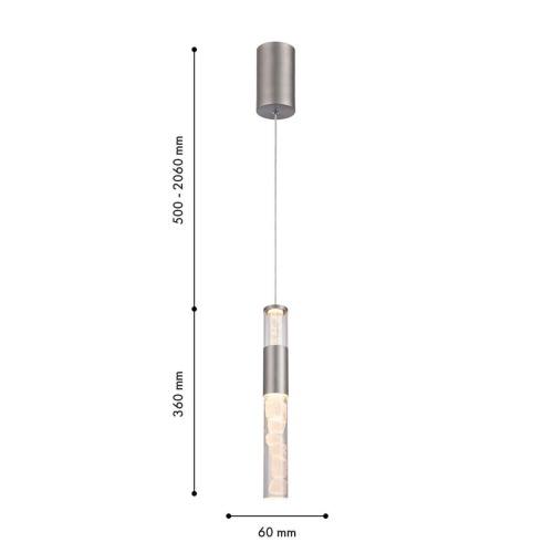 Подвес Favourite 4761-1P, подвес, D45xH500/2060, 1xLEDx7W, 420LM, 3000K, included