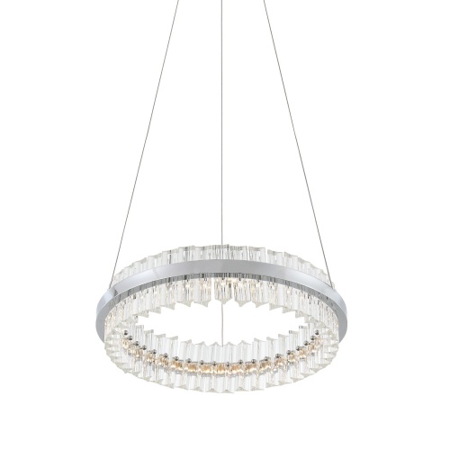 SL383.103.01 Светильник подвесной ST-Luce Хром/Хром, Прозрачный LED 1*34W 3000K КЕРИО