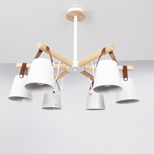 Люстра на штанге NATURA C6 white 178004-26