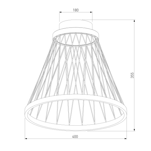 Потолочный светильник Eurosvet 40018/1 LED коричневый