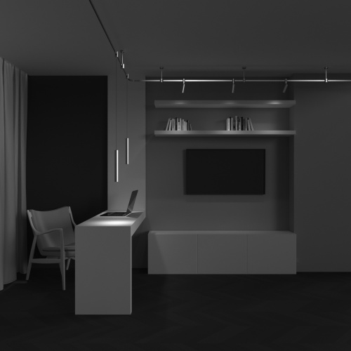 Трековый светильник Technical TR155-1-5W4K-BS