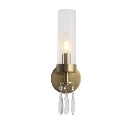 SL1400.301.01 Светильник настенный ST-Luce Латунь/Прозрачный E14*1 40W ИЛЛЮМИА