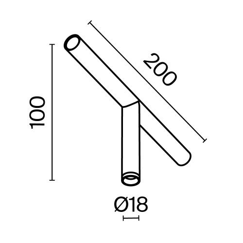 Светильник Technical C102CL-3W3-6K-B