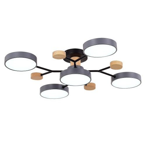 SLE6006-702-05 Светильник потолочный Серый/Серый LED 5*12W 3000K/4500K/6000K ФАЭМА