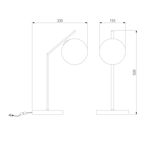 Настольный светильник Eurosvet 01213/1 хром