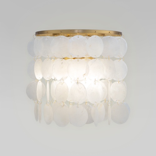 Настенный светильник Eurosvet 60084/2 латунь/перламутр