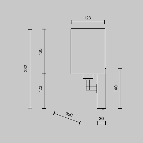Настенный светильник (бра) Maytoni Z030WL-02BS