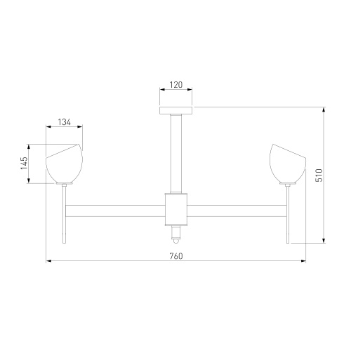 Потолочный светильник Eurosvet 60130/8 латунь