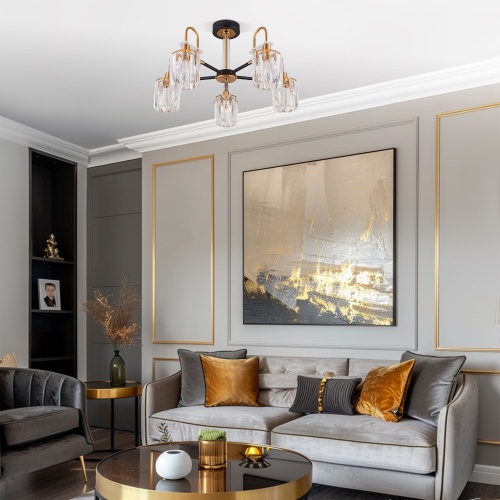 Потолочный светильник Eurosvet 70090/5 черный Smart