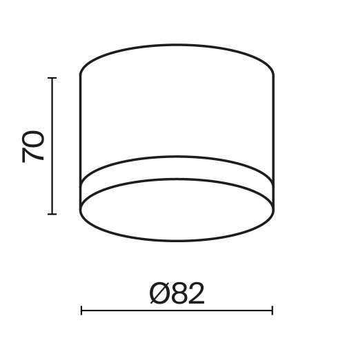 Потолочный светильник Technical C087CL-GX53-W