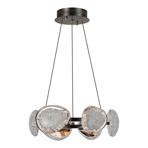 SL6018.203.48 Светильник подвесной ST-Luce черный/ золотистый / прозрачный LED 1*48W 4000K ENIGMA