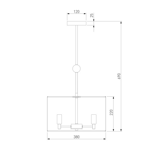 Потолочный светильник Eurosvet 60174/3 латунь