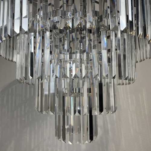 Люстра Rh 1920S Odeon Clear Glass Fringe Chandelier D80 Chrome от Imperiumloft 228793-22