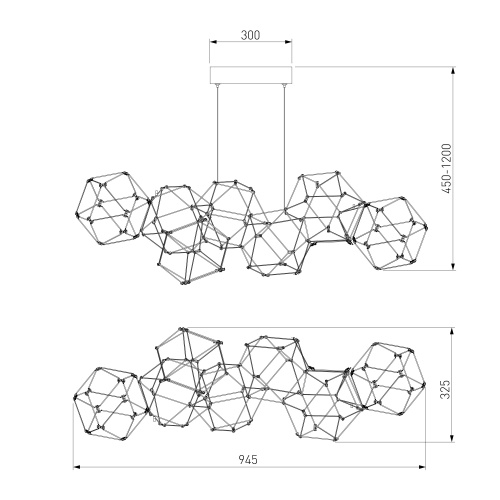 Подвесной светильник Eurosvet 90168/7 медь
