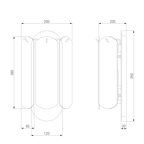 Настенный светильник золото Eurosvet 60170/2
