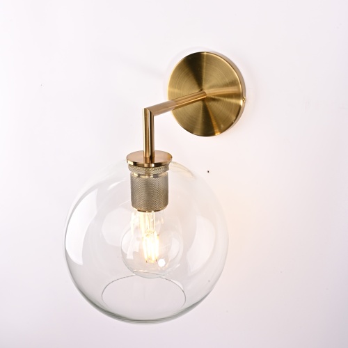Бра Rh Utilitaire Globe Shade Single Sconce Brass от Imperiumloft 123276-22
