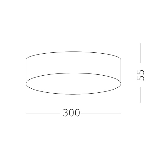 ST606.442.36 Светильник потолочный Черный LED 1*36W 4000K 3 240Lm Ra>90 120° IP20 D300xH55 180-240V Накладные светильники