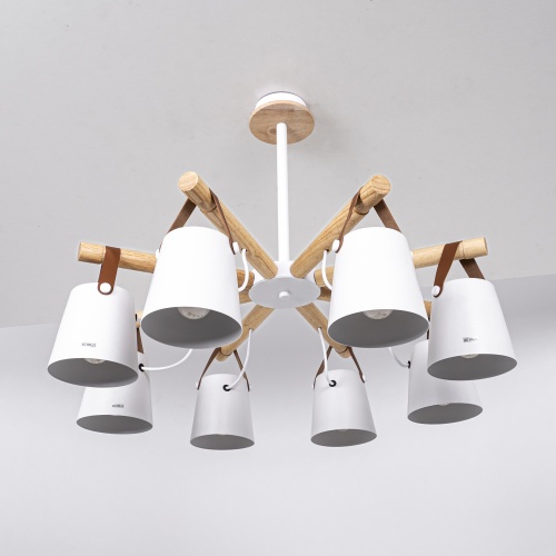 Люстра на штанге NATURA C8 white 178005-26