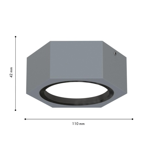 Уличный накладной светильник Favourite 4666-1U, уличный светильник, L110xW95xH42, 1xGX53LEDx15W, IP54, excluded