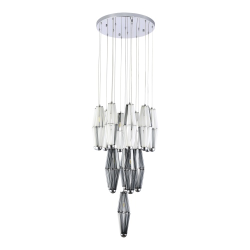 SL1242.103.16 Светильник подвесной ST-Luce Хром/Дымчатый, Молочный G9 16*5W 4000K CIARA