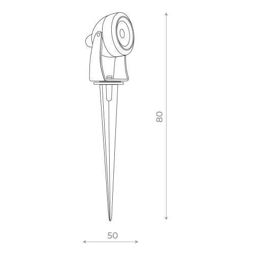 SL098.405.01 Светильник уличный наземный ST-Luce Черный/Прозрачный LED 1*5W 4000K PEDANA