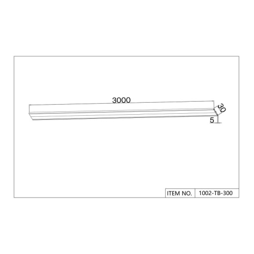 Накладной шинопровод unica Favourite 1002-TB-300, шинопровод, L3000xW30xH5, IP20
