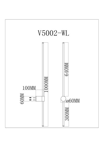 Настенный светодиодный светильник Moderli V5002-WL Ricco