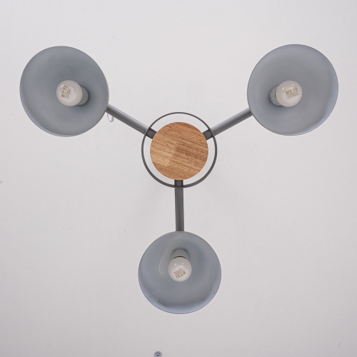 Люстра на штанге ROLLA 3 Gray 101991-26