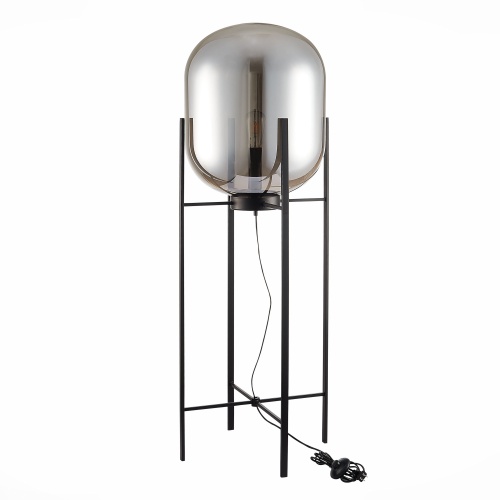 SL1050.725.01 Торшер ST-Luce Черный/Дымчатый E27 1*40W (из 2-х коробок) БУРАСКА