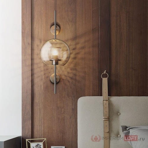 Настенный светильник CATCH WALL ball L58 stell 189445-26